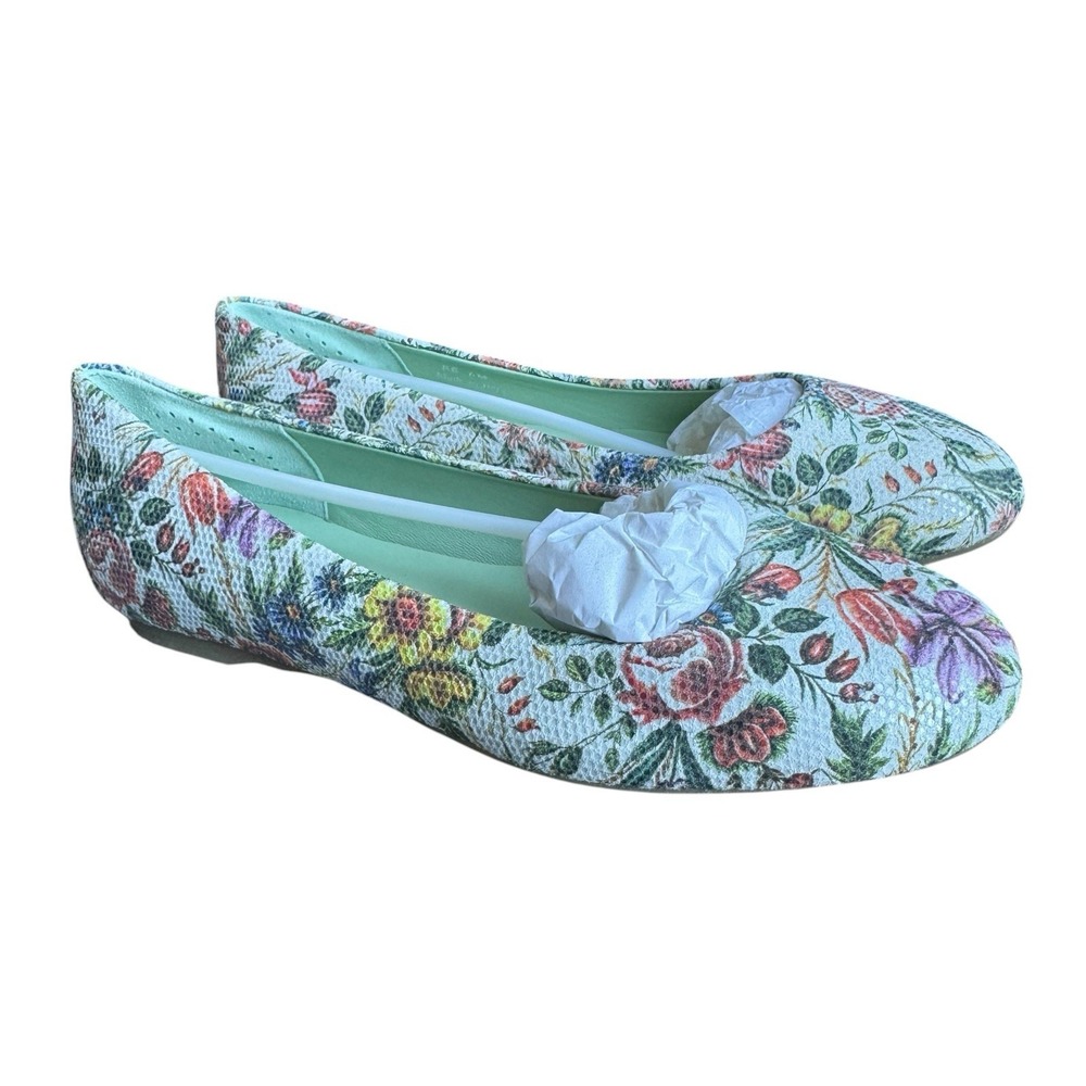 New! SAS Lacey Floral Ballet Flats Size‎ 6 Cottagecore